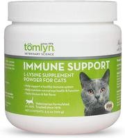 Suplemento inmunitario Tomlyn de L-Lisina en polvo para gatos, 0.22 libras.