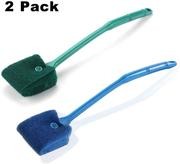 3 cepillos de limpieza de doble cara para acuario y pecera, con mango antideslizante, limpiador de esponja para acuarios de cri