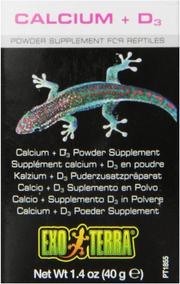 EXO TERRA Calcio + D3 polvo Reptiles Suplemento, 1.4-ounce