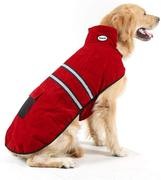 Abrigo Hiado para perro con agujero para arnés y tira reflectante para invierno frío