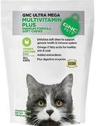 GNC Pets Ultra Mega Multivitamin Plus para todos los gatos 45 Premium Fórmula suave Chews pollo Sabor por GNC Pets
