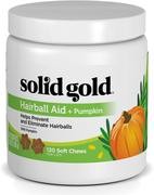 Solid Gold Hairball Aid Chews for Cats with High-Fiber, Natural, Holistic Grain-Free Supplement with Pumpkin