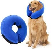 AhlsenL - Cono inflable y cómodo para perros, gatos, collar de recuperación suave para mascotas después de la cirugía, evita qu