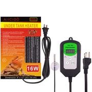 Aiicioo - Termostato para debajo del tanque - Calentador de cangrejo ermitaño con control de temperatura 16 vatios almohadilla