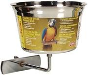 Living World Stainless Steel Parrot Cup
