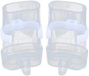 ozzptuu acrílico Aves Waterer para pájaros no Derrame transparente Pet Feeder Dispensador de vasos de agua con alimentación aut