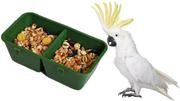 Litewood – Comedero de alimentos para pájaros con forma de plato de agua para loro, macaw africano grises presupuestos, parakee