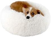 ALLNEO Cama original para perros, lujosa, con diseño de donas, para perros medianos y pequeños