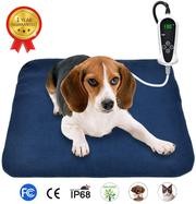 Almohadilla de calefacción eléctrica para mascotas de RIOGOO, para perros y gatos, esterilla de calentamiento interior con apag