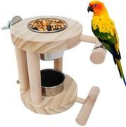 Kathson - Vasos para alimentación de pájaros, acero inoxidable, cuencos para comida y jaula de agua, para pájaros