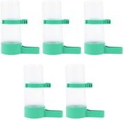 Yardwe 5pcs pájaros comedero beber agua clip con agua potable automática a prueba de aspersor de pájaros taza para loros Budgie