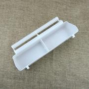 Ventana mascota pájaro Alimentador de agua taza de pie marco plástico alimentador de alimentos dispositivo para loros, periquit