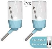 Kathson Hamster Botella de agua con soporte para cadena, dispensador de agua sin goteo, alimentador automático con filtro a pru