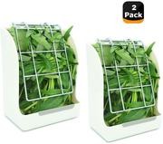 RUBYHOME Hay Feeder/Rack Less Wasted Hay - Ideal for Rabbits/Guinea Pigs/Chinchillas/Hamsters - Keeps Grasses Clean and Fresh (