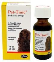 pet-tinic pediátrico gotas para perros, gatos, cachorros y gatitos,. (1 fl oz) por desconocido