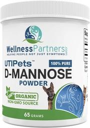 Uti mascotas Pure D-Mannose Non OMG orgánico Fuente polvo 65 gram Jar