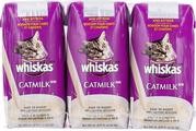 Leche para gatos y gatitos Whiskas, de 6,75 onzas líquidas (3 unidades)