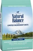 Natural Balance L.I.D. Alimento seco para perros con ingredientes limitados, libre de granos