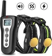 Casfuy Dog Training Collar with Remote - 1000ft Range Electric Shock Collar for 2 Dogs Rechargeable 100% Waterproof with Beep V