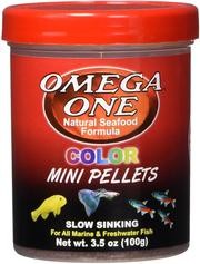 Omega One Color Mini Pellets, Sinking