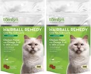 (2 unidades) tomlyn laxatone suave Chews Hairball Fórmula Cat Treat (60 Count/3.17oz/90 g por pack)