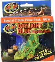 (3 cajas) Zoo Med 2-Pack luz de día foco reptil azul, 60 vatios – 6 bombillas en total