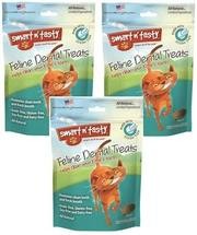 (3 Pack) Smart N 'Tasty Cat Océano peces Dental Grain-Free Treats, 3-Ounce cada