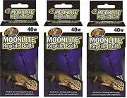 (3 Pack) Zoo Med Moonlight 40 W bombillas de reptil