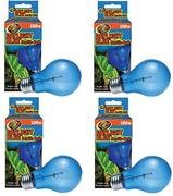 (4 Pack) Zoo Med Luz Bombillas de reptil Azul – 100 Watt cada