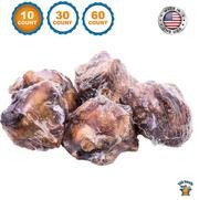 123 Treats – Rodilleras de hueso para perro, 100% natural y de larga duración, para masticar carne de vacuno para perros, alime